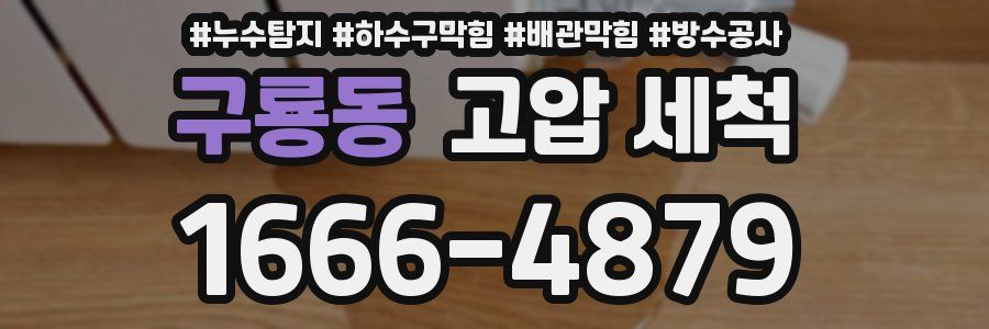 구룡동 고압 세척