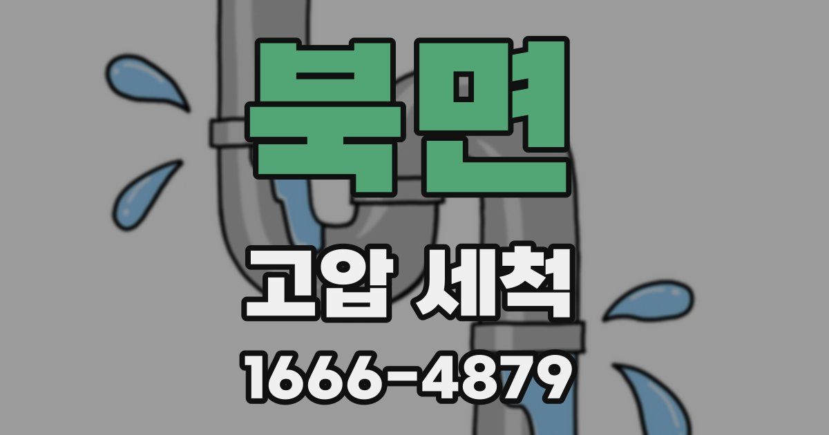 북면 고압 세척