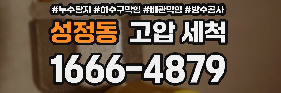 성정동 고압 세척