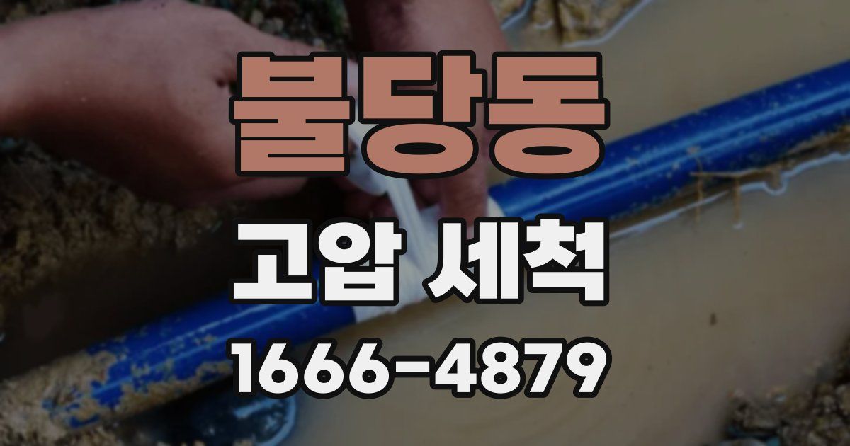 불당동 고압 세척