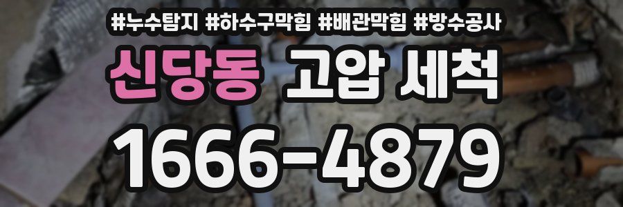 신당동 고압 세척