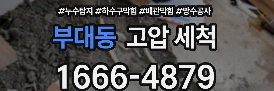 부대동 고압 세척