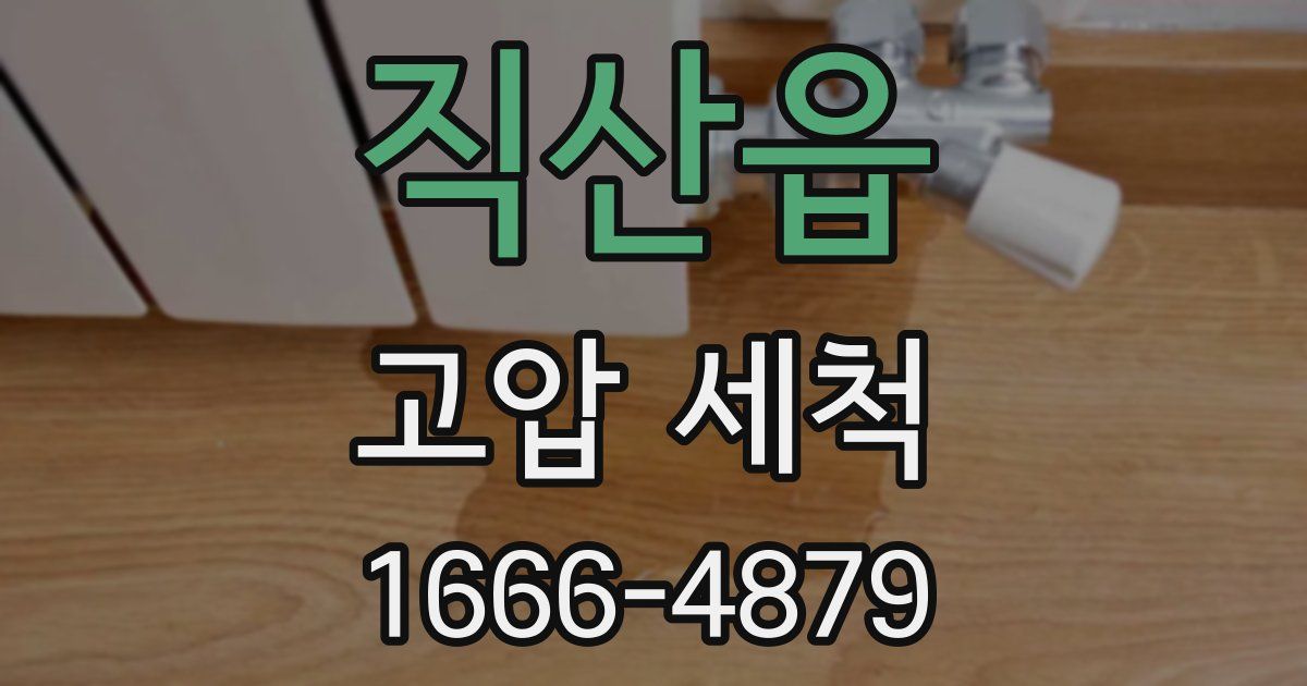 직산읍 고압 세척