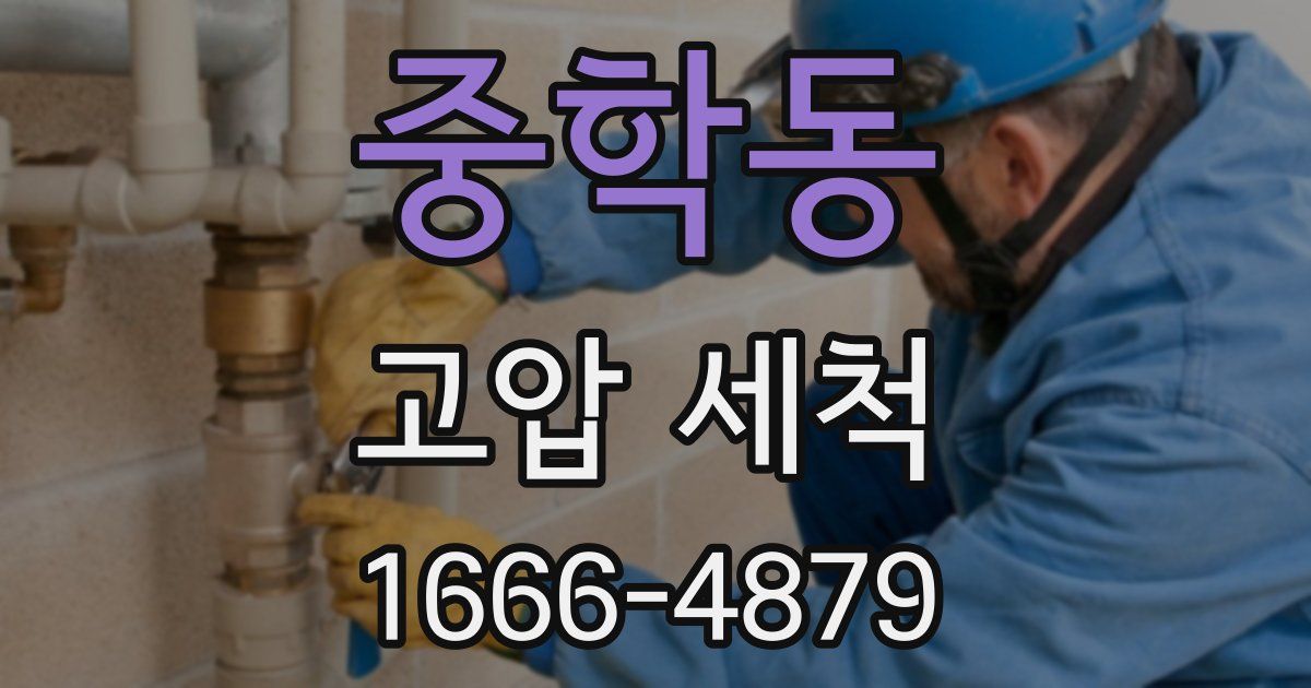 중학동 고압 세척
