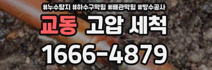 교동 고압 세척