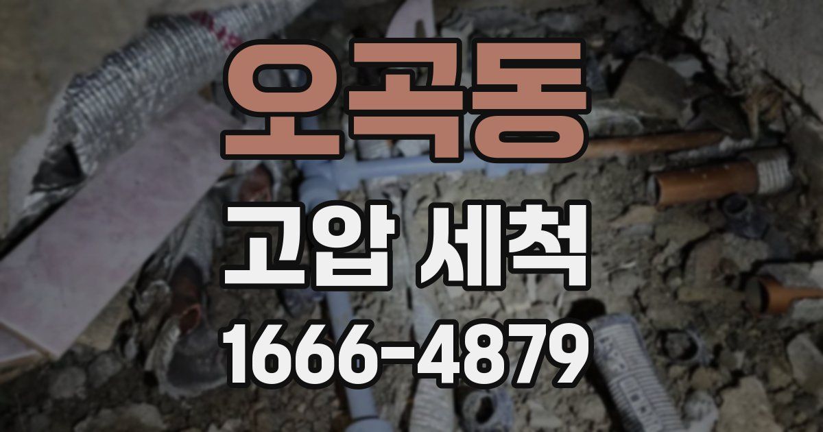 오곡동 고압 세척