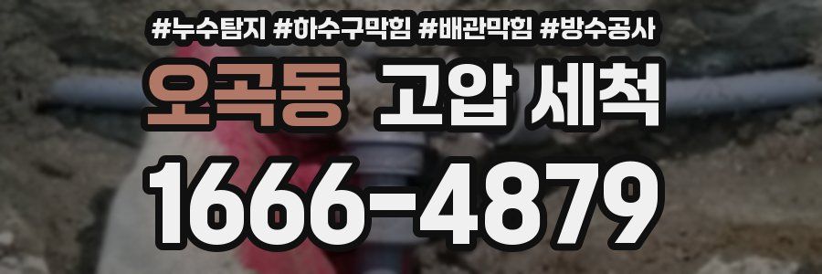 오곡동 고압 세척