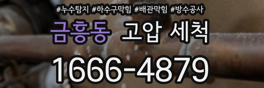 금흥동 고압 세척