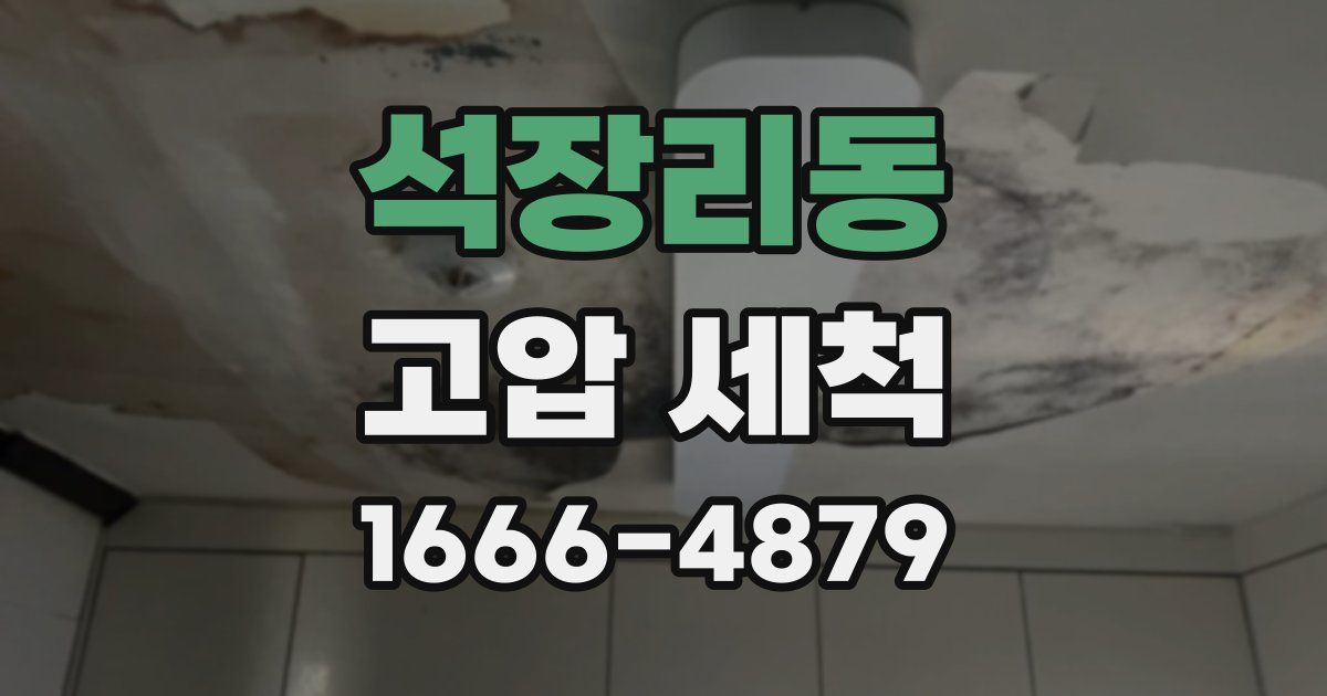 석장리동 고압 세척