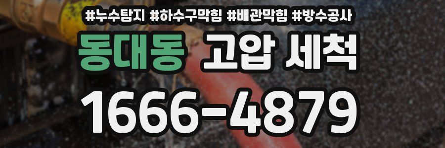 동대동 고압 세척