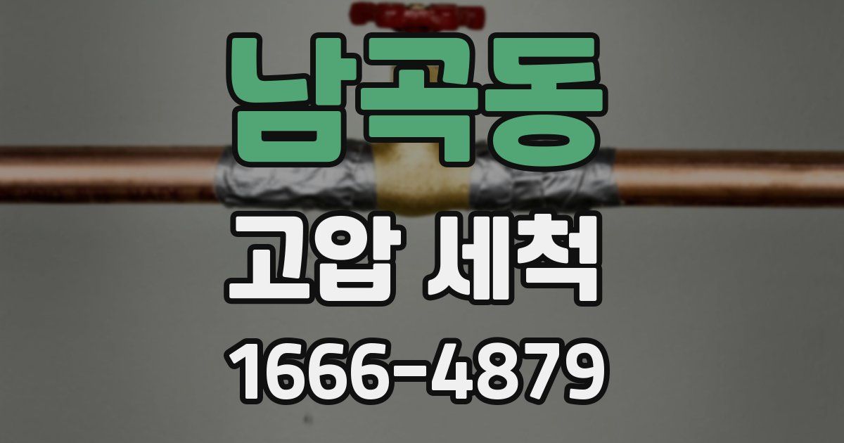 남곡동 고압 세척