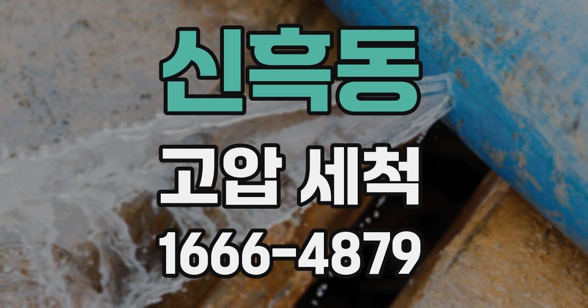 신흑동 고압 세척