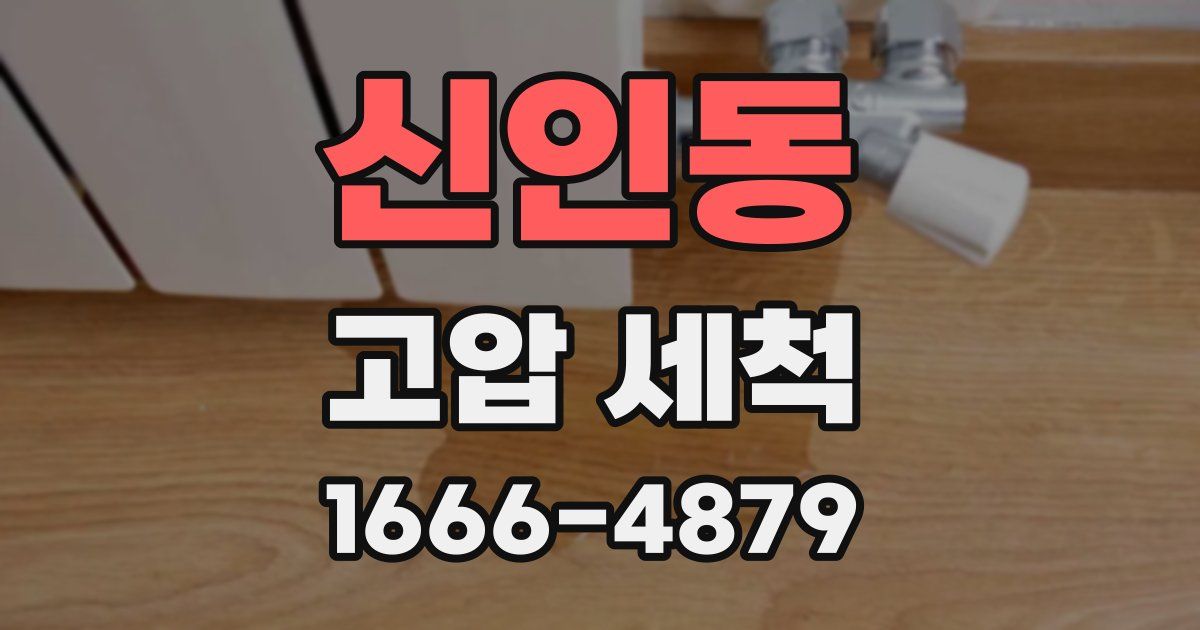 신인동 고압 세척