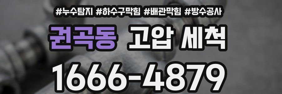권곡동 고압 세척