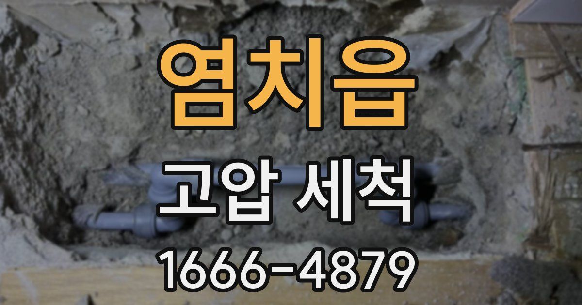 염치읍 고압 세척