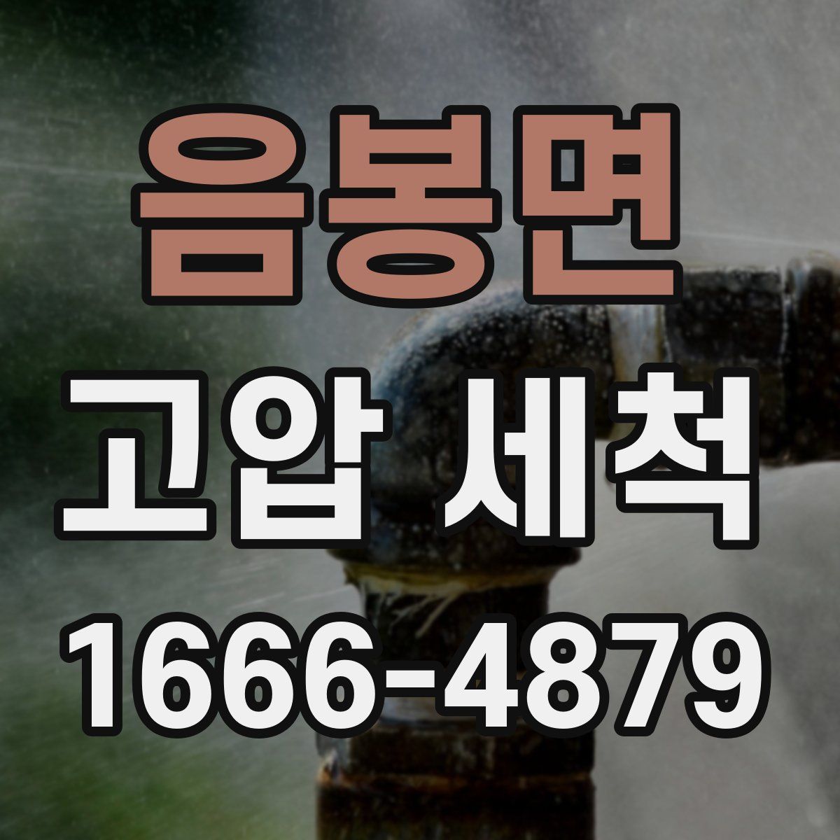 음봉면 고압 세척