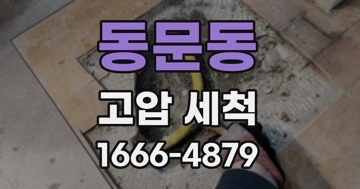 동문동 고압 세척