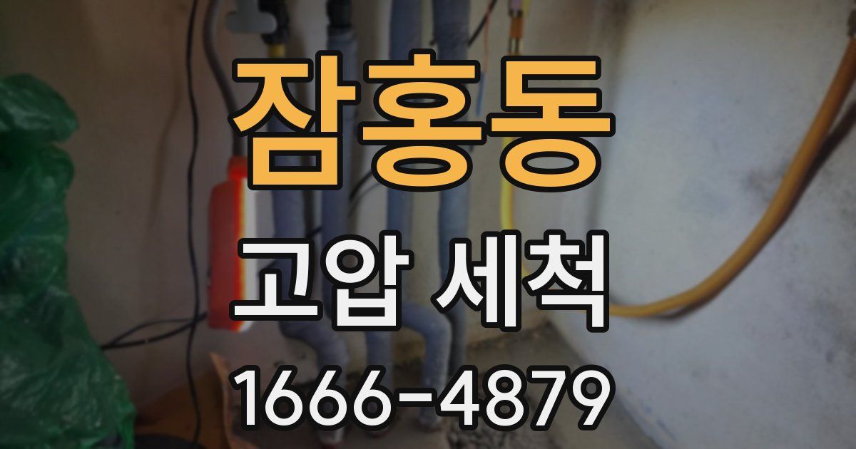 잠홍동 고압 세척