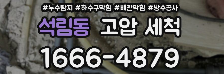 석림동 고압 세척