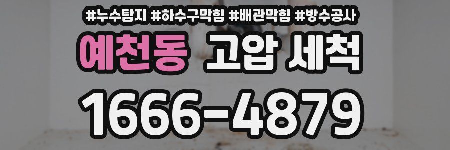예천동 고압 세척