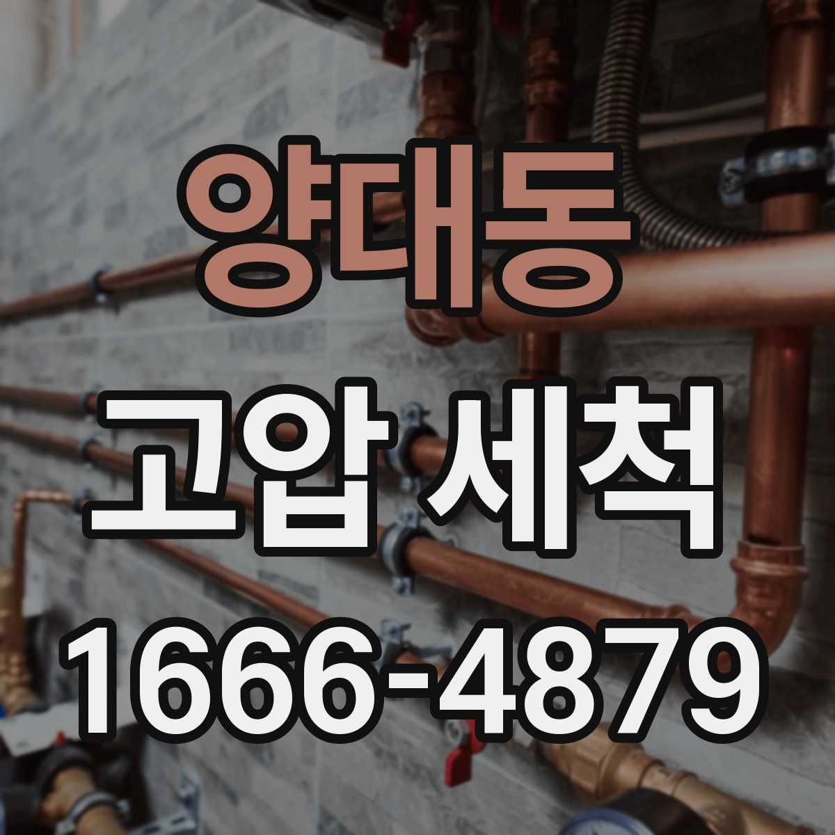 양대동 고압 세척