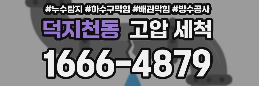 덕지천동 고압 세척
