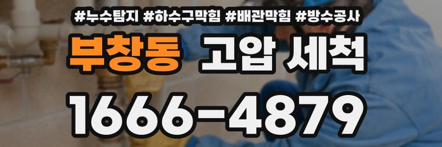 부창동 고압 세척