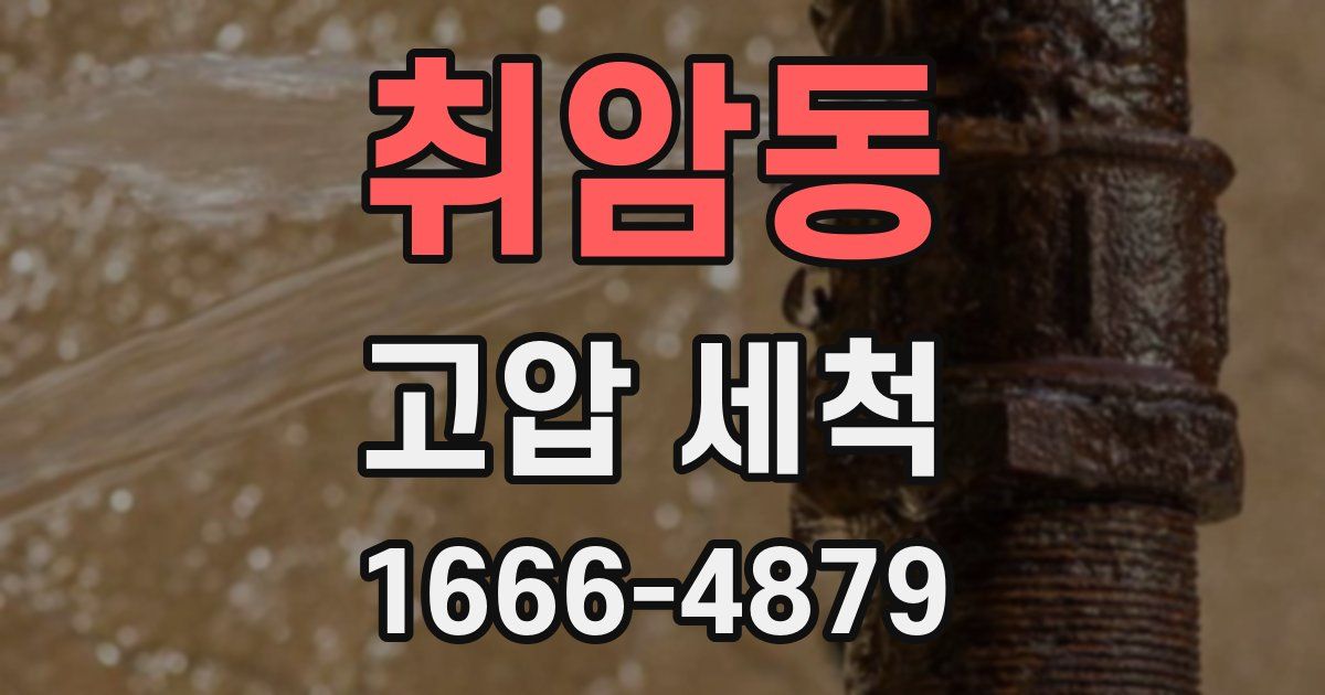 취암동 고압 세척