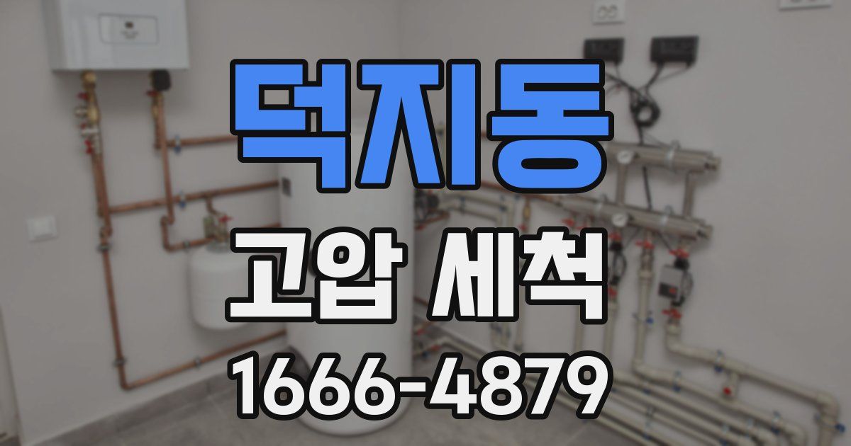 덕지동 고압 세척