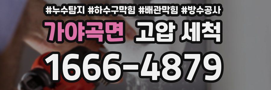 가야곡면 고압 세척