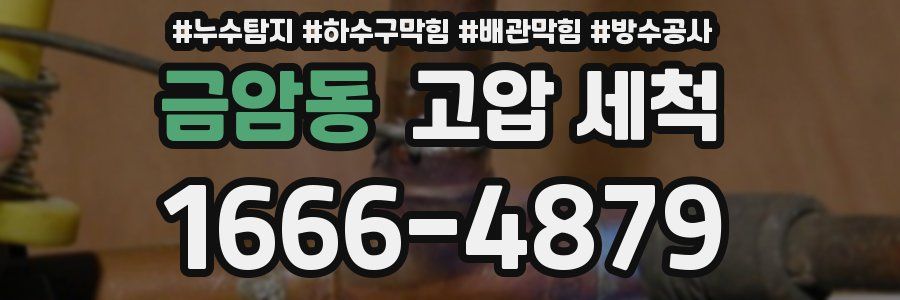 금암동 고압 세척