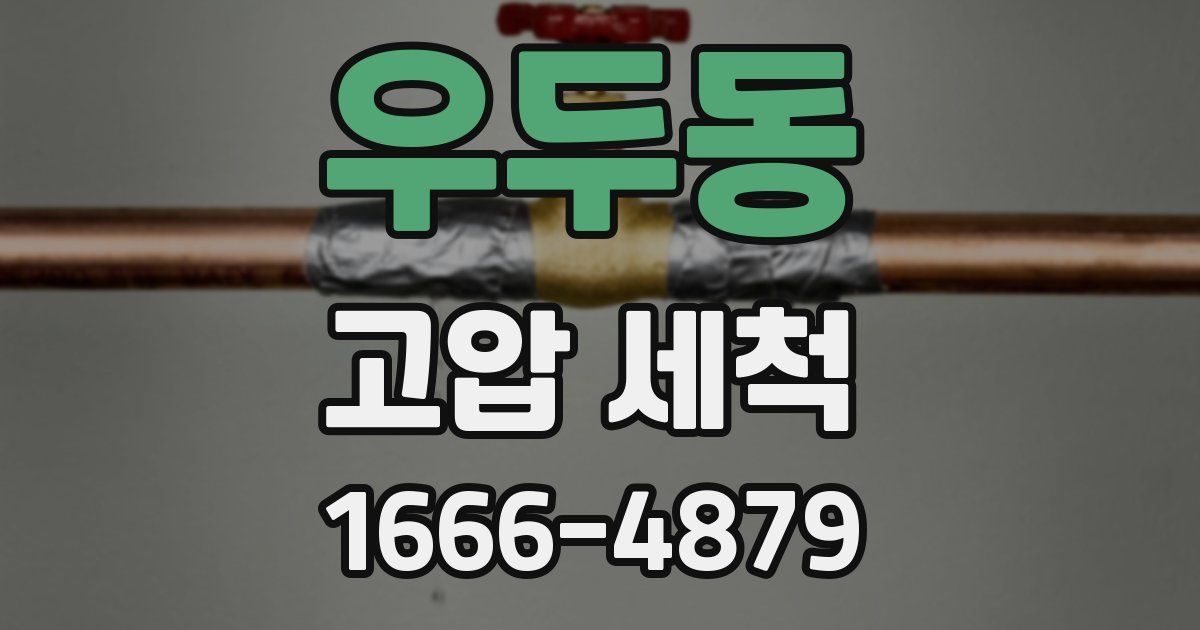 우두동 고압 세척