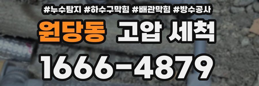 원당동 고압 세척