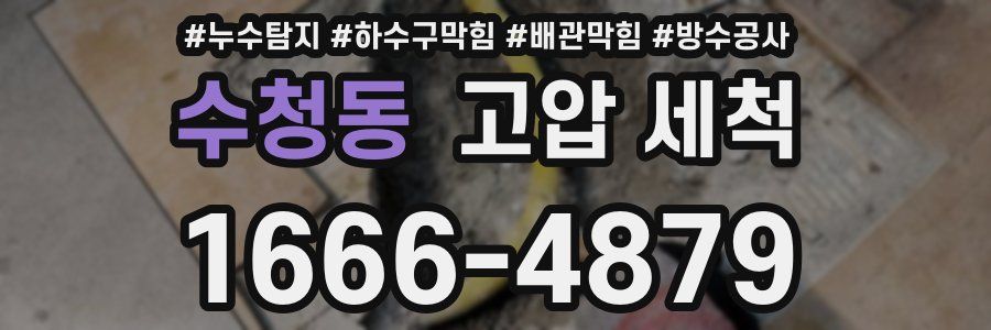 수청동 고압 세척
