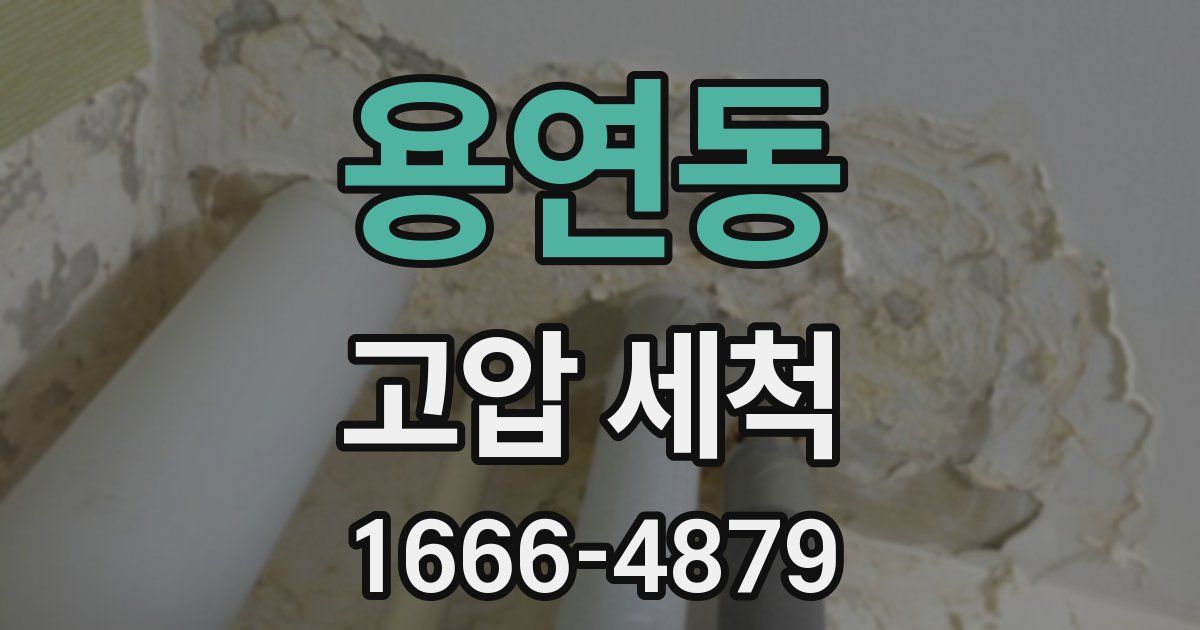 용연동 고압 세척
