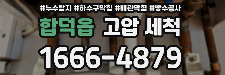 합덕읍 고압 세척