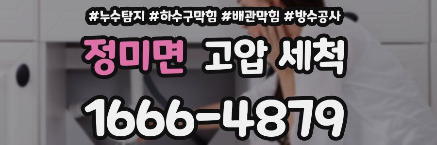 정미면 고압 세척