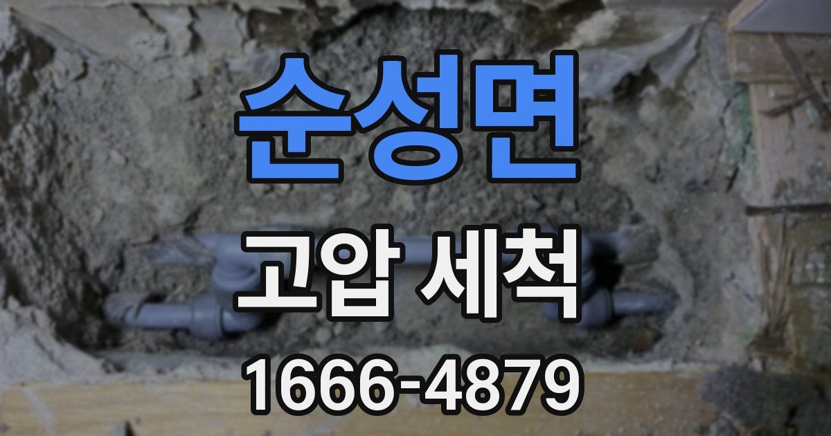 순성면 고압 세척
