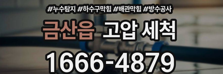 금산읍 고압 세척