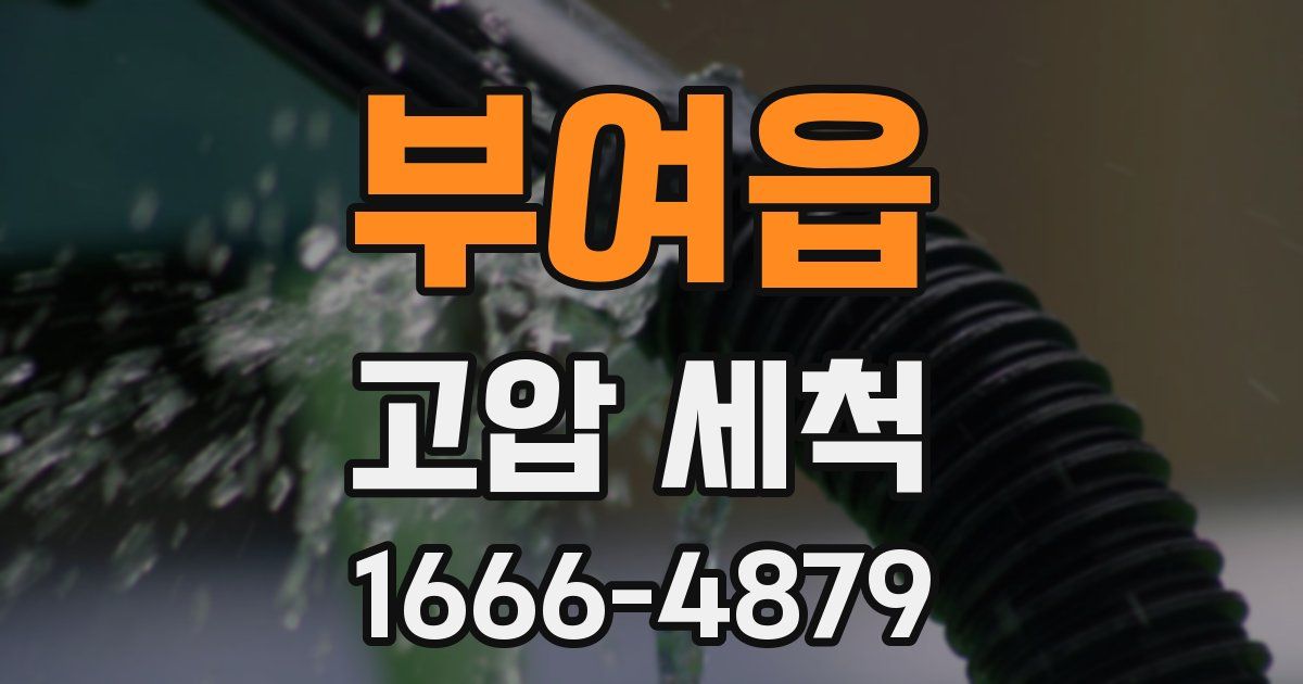부여읍 고압 세척