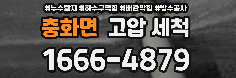 충화면 고압 세척
