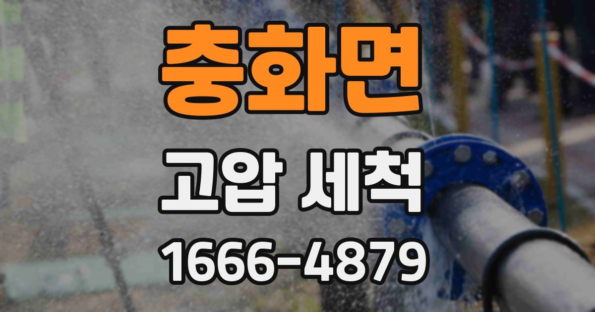 충화면 고압 세척