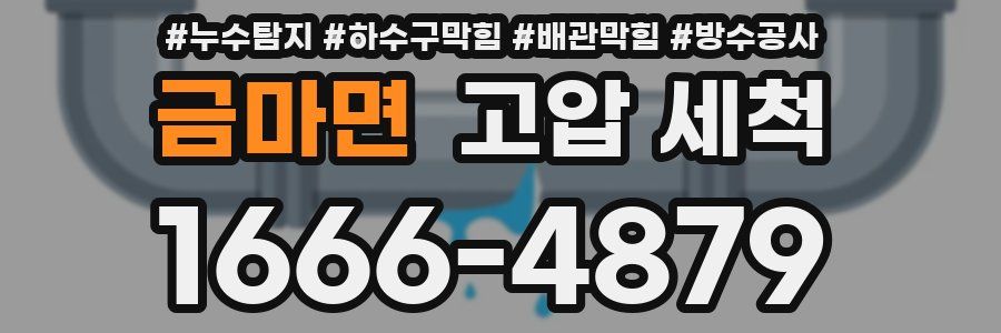 금마면 고압 세척