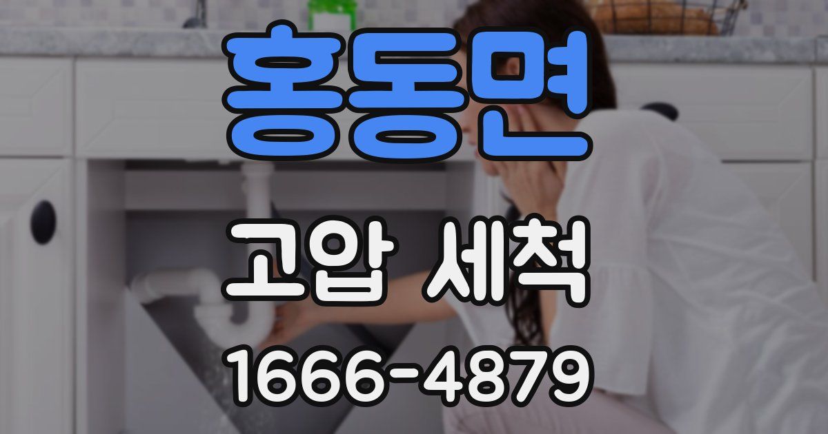 홍동면 고압 세척