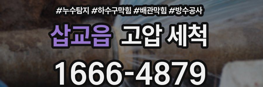 삽교읍 고압 세척