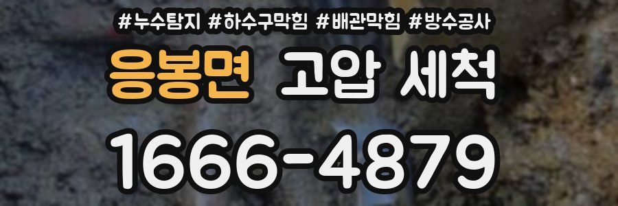응봉면 고압 세척