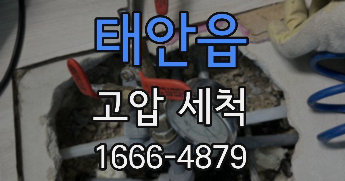 태안읍 고압 세척