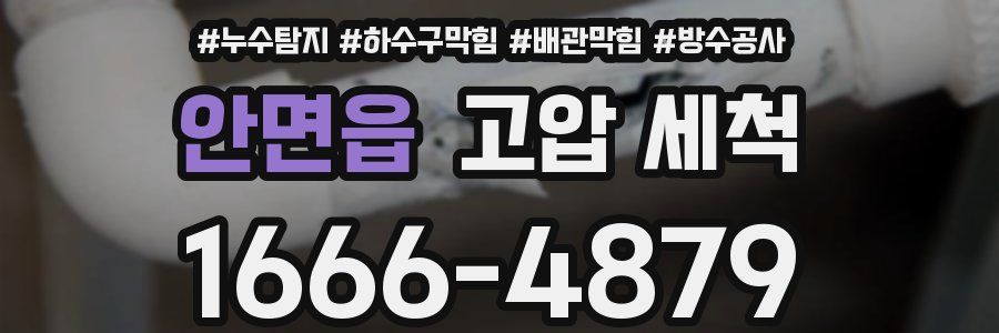 안면읍 고압 세척
