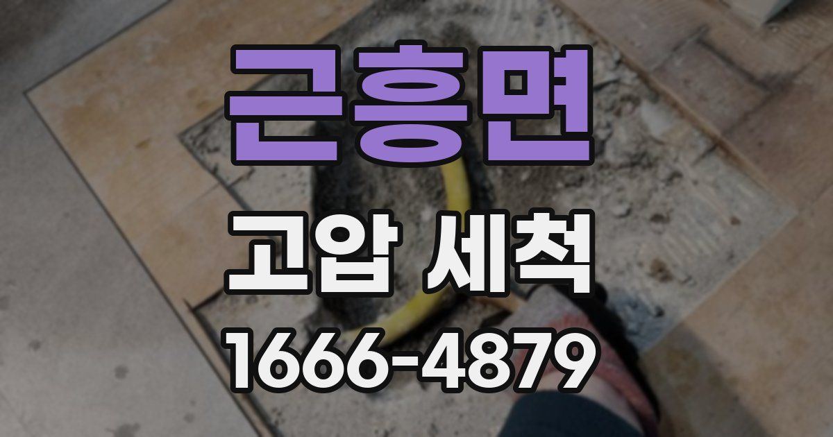 근흥면 고압 세척