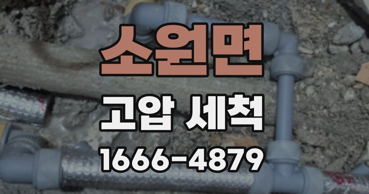 소원면 고압 세척